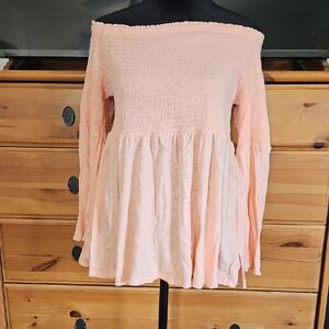 Torrid Off-Shoulder Peach Top